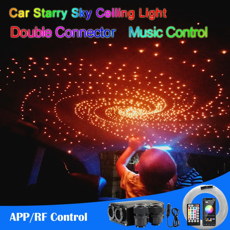 Автомобильный светодиодный потолочный светильник для интерьера с изображением звездного неба, автомобильная лампа на крышу, звезда, оптов...