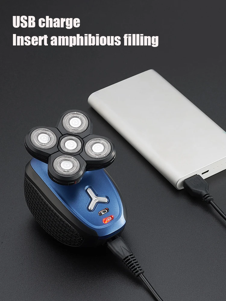 Мужской перезаряжаемый триммер для волос в носу и ушах бритва 5 1 мытья всего тела