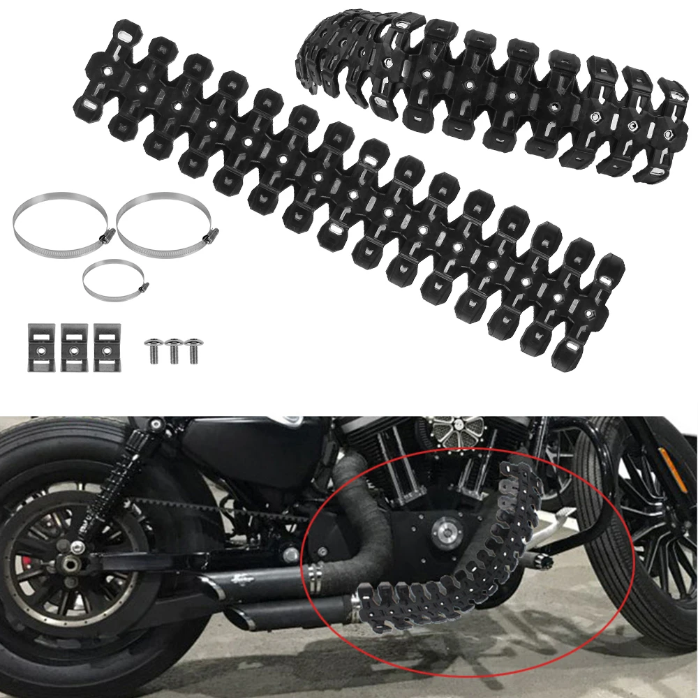 

Heat Shield Cover Guard Universal Motorcycle Modification Moto Accessories Exhaust Heat Shield Muffler Protector 2 Stroke Pipes