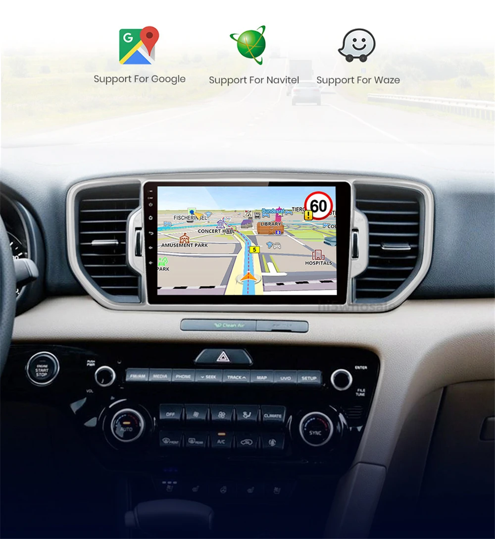 Автомагнитола на Android 9 1 мультимедийный видеоплеер с GPS-навигацией для Kia Sportage 4 2016