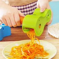 new product creative kitchen supplies spiral double head grater with sharpener candy color plastic grinding tool