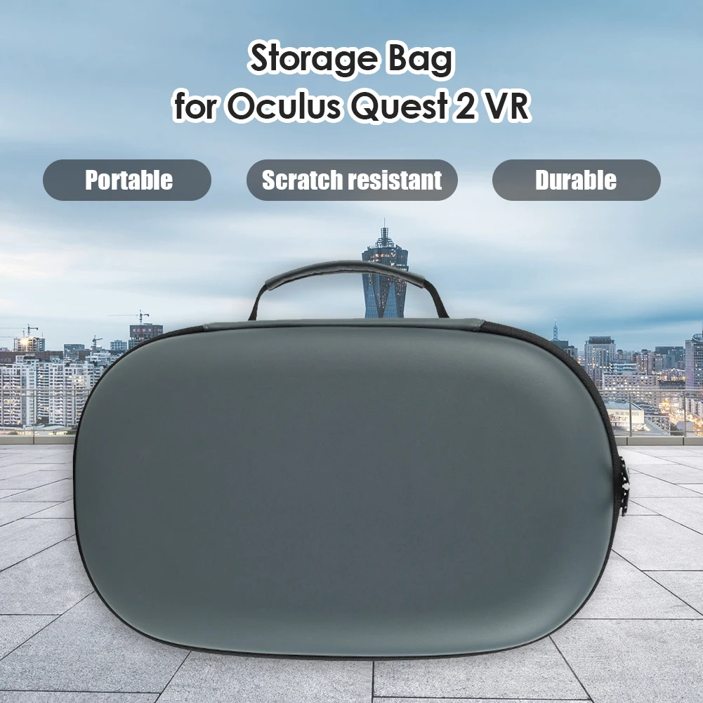 

Водонепроницаемый чехол для контроллера гарнитуры, дорожный портативный защитный чехол для переноски EVA, Твердый Чехол для Oculus Quest 2 VR