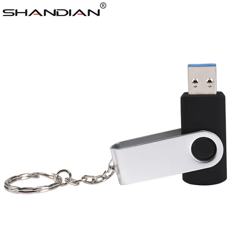 

USB-флеш-накопитель SHANDIAN вертлюжный металлический, 64 ГБ, 4 ГБ, 16 ГБ, 32 ГБ