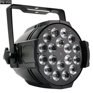 Алюминиевый сплав 18x18 Вт RGBWA UV 6 в 1, светодиодный прожсветильник Тор DMX, 6-цветное оборудование для освещения сценсветильник
