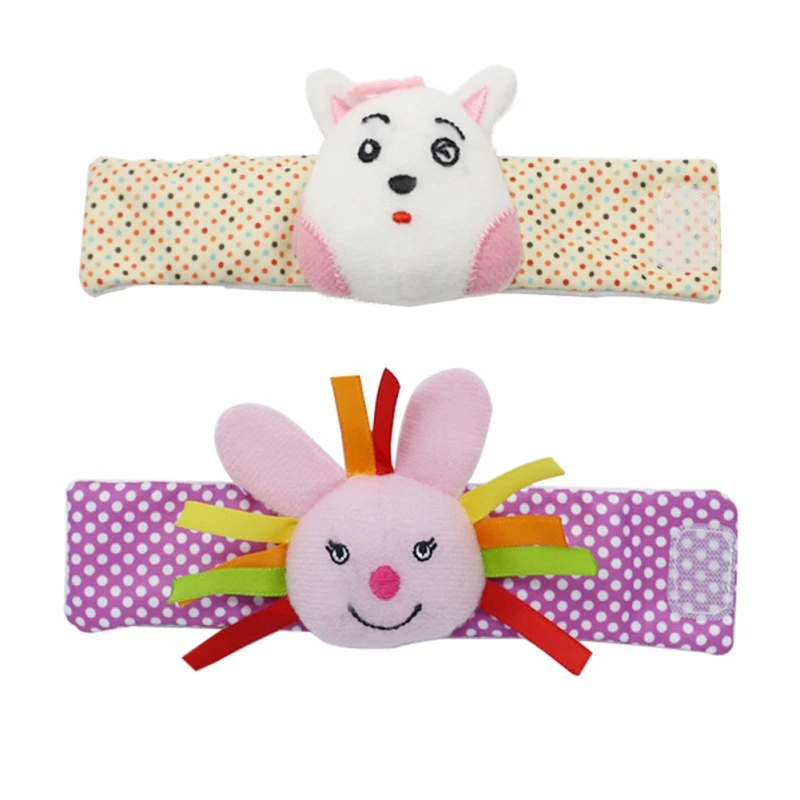 Детские милые Мультяшные погремушки с колокольчиком детские мягкие плюшевые