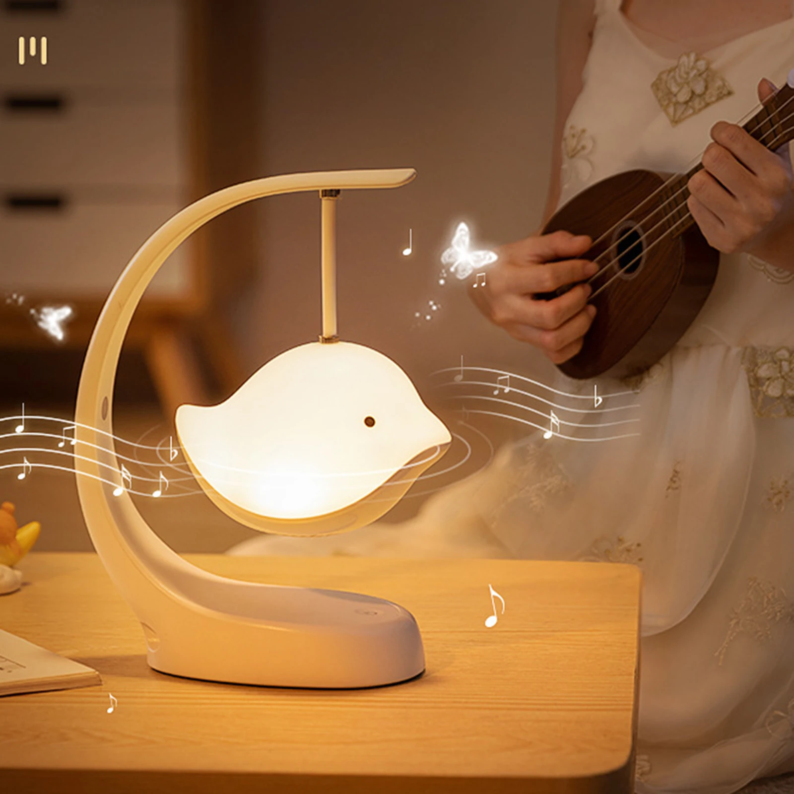 

Bluetooth Speaker Cartoon Birds Night Lamp Portable Small Subwoofer Ribbon Lights for Home Decor Audio Music Novelty LC