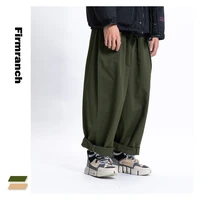 firmranch new spring menwomen amekaji oversize casual ins hot wide legs pants super loose american causal japanese trousers