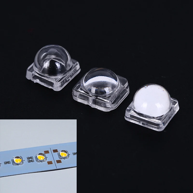 

50pcs LED Lens Reflector Collimator For 5050 SMD 30 60 120 Degree Convex Optical Lens Reflector Collimator 10*8mm