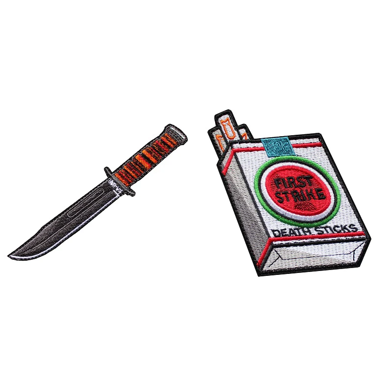 KA-BAR 3D вышивка патч Волшебная наклейка креативный Morale Chapter нож значок железные стикеры на DIY для одежды заплатки на рюкзак