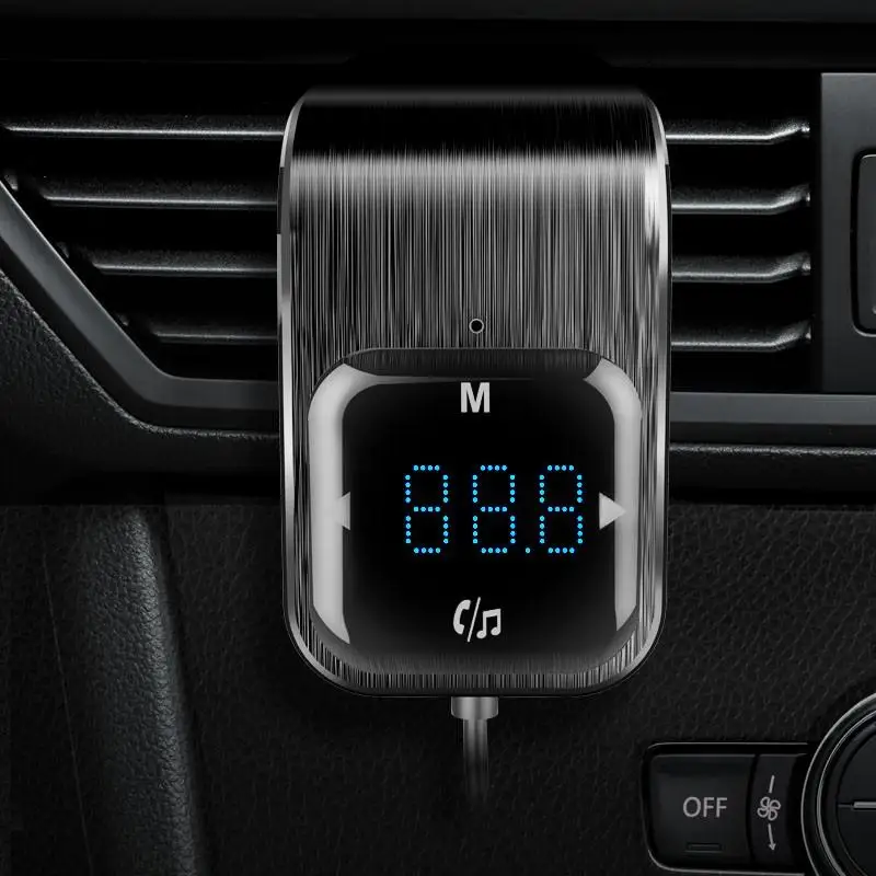 2 цвета Bluetooth Handfree Автомобильный FM трансмиттер светодиодный двойной USB