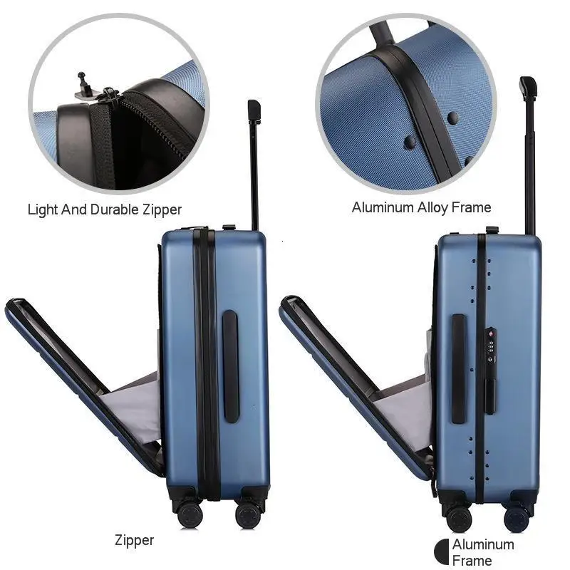 Модный Дорожный чемодан с алюминиевой рамой на колесиках 26 дюймов дорожные сумки