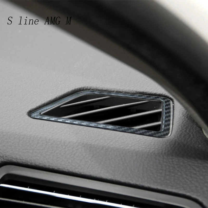 

Car styling Air Outlet Carbon fiber Stickers and decals Sequin Covers trim For BMW 5 Series F10 F18 Interior Auto Accessories