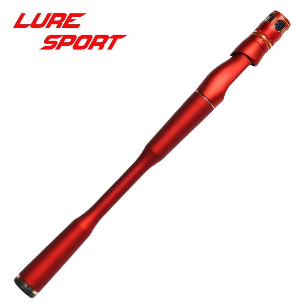 LureSport 26cm Red Rubber Paint Carbon Grip HDS Reel Seat set Rod Building Component Handle Rod Repair DIY