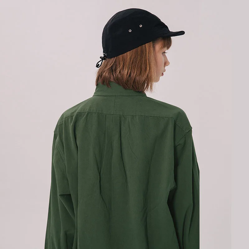 Новинка 2020 мужская пара уличная винтажная модная Однотонная рубашка и женская