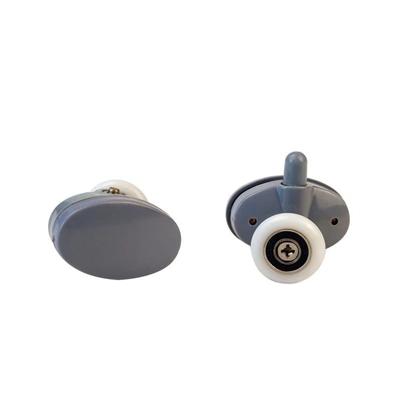 

8Pcs/Set Upperand Down Plastic Pulleys Wheel Sliding Bearing Door Rollers for Shower Casters Cabin Bathroom
