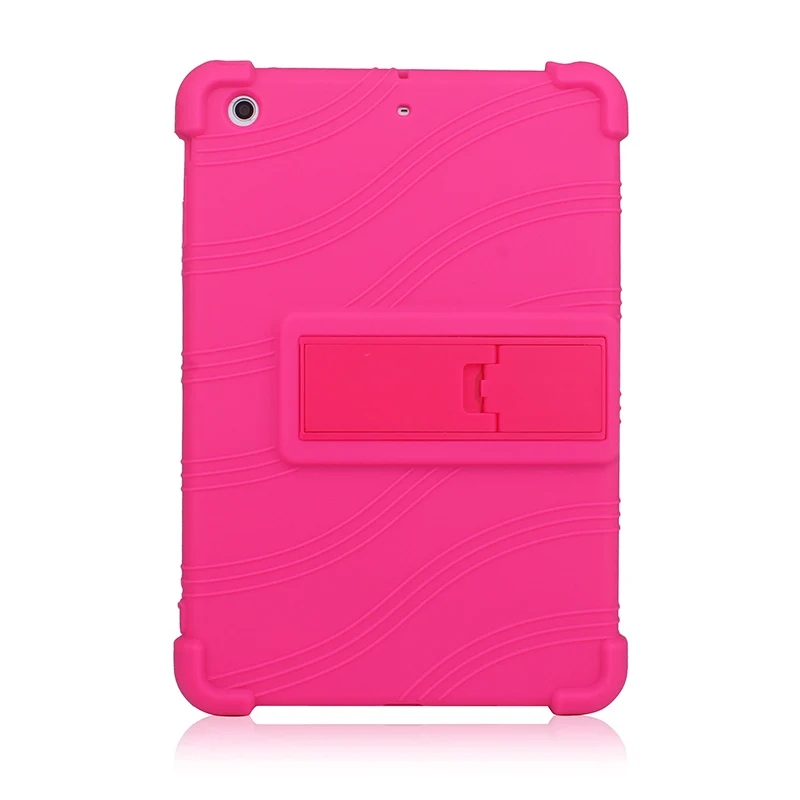 Розовый SZOXBY для Apple Ipad Mini 1 2 3 7,9 дюймов силиконовый чехол для планшетных ПК анти-осенний Корпус кронштейн Hockproof ударопрочный Стенд мягкий чехол - Цвет: Розовый