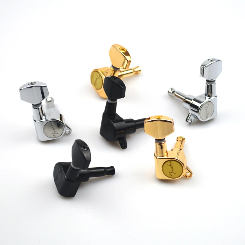 

6pcs/Sets Guitar Tuning Pegs Tuner Machine Heads DIY FD Logo tuning peg machine head Black Chrome Gold Guitar Accessories