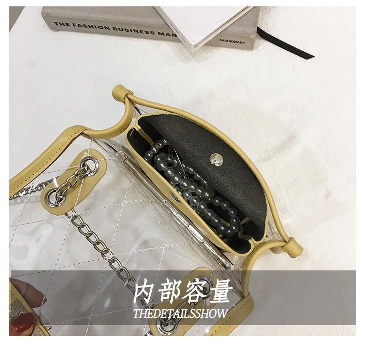 Shangxin наклонная корейская мода прозрачная гелевая сумка летом 2019|Сумки с ручками|