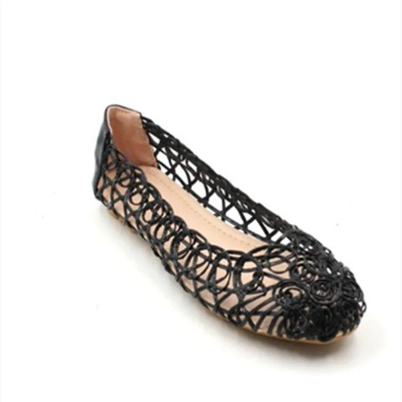 Женские босоножки из коровьей кожи с застежкой-молнией и бантом большие размеры