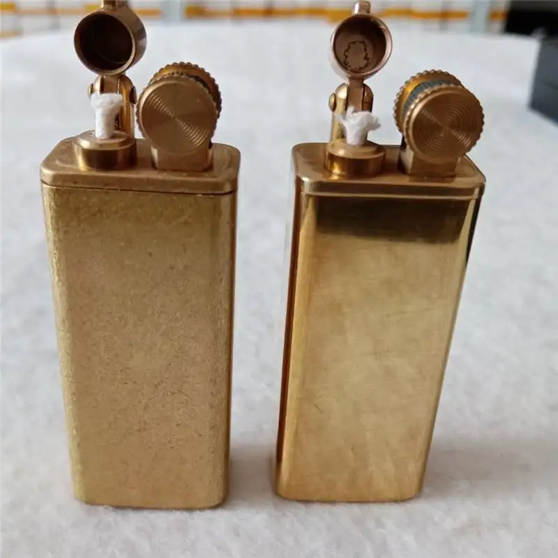 

Zorro Retro windproof kerosene lighter brass Gasoline oil grinding wheel arm lifting Machine men's Smoking gift Collection