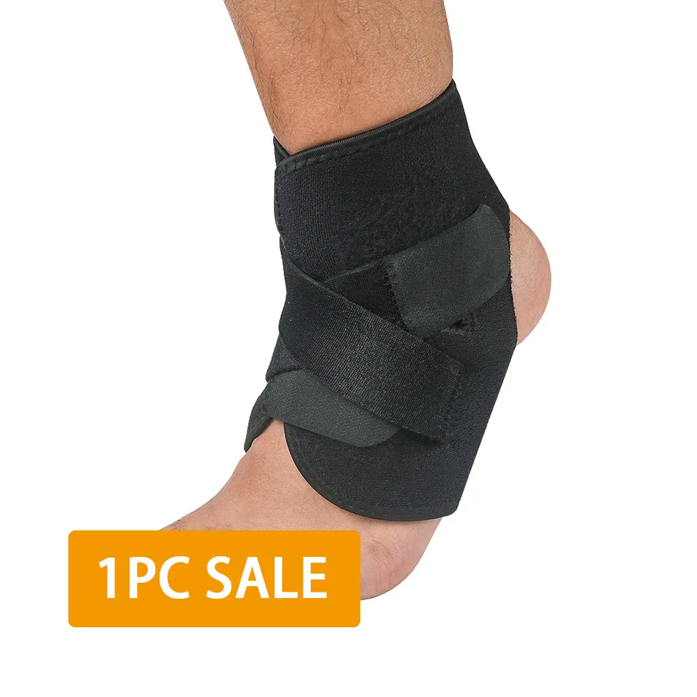 Black for 1pc SKDK, 1 шт., напорный бандаж, поддержка лодыжки, защита для ног, баскетбол, футбол, бадминтон, анти-растяжение лодыжки, защита, теплый уход - Цвет: Black for 1pc