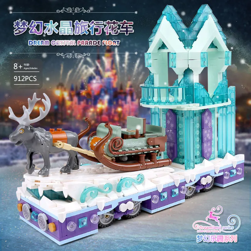 

Mould King 11002 Snow World Series Girls City Friends Princess Fantasy Winter Village Sleigh Building Blocks Bricks 41166 Toy