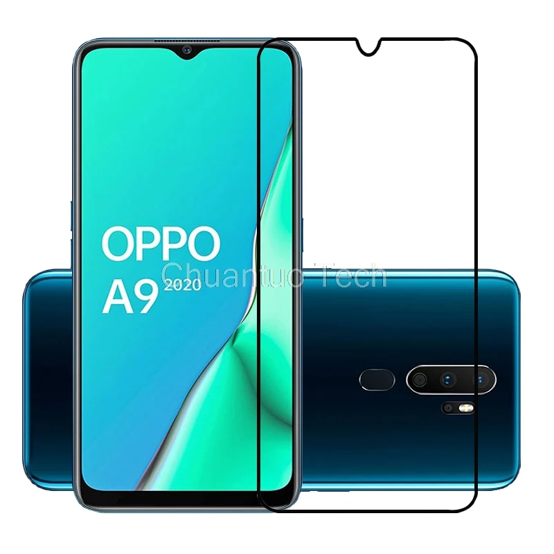 2.5D 9H Премиум Закаленное стекло для OPPO A9 2020 полное покрытие Защитная пленка
