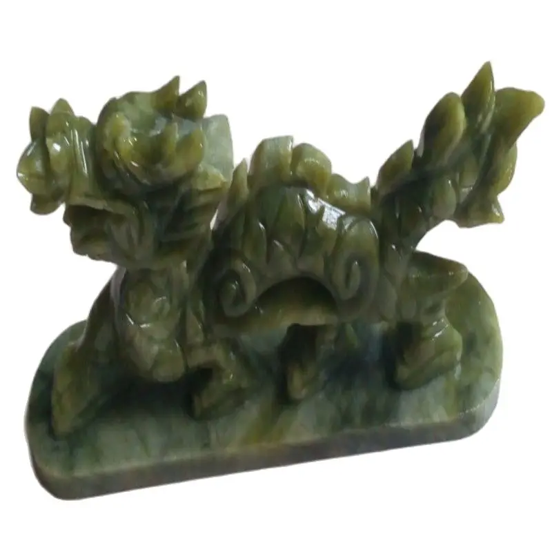 100% китайские статуи из натурального нефрита резная вручную Статуя Дракона | Дом и