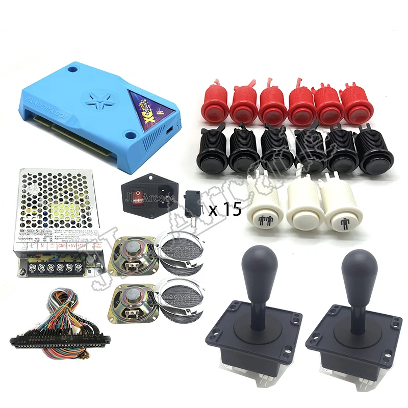 

Arcade Game Machine Cabinet Kit DIY MAME Rocker Kit HD Jamma Pandora box DX 3000 In 1 Game Board HAPP Joystick Button Speaker