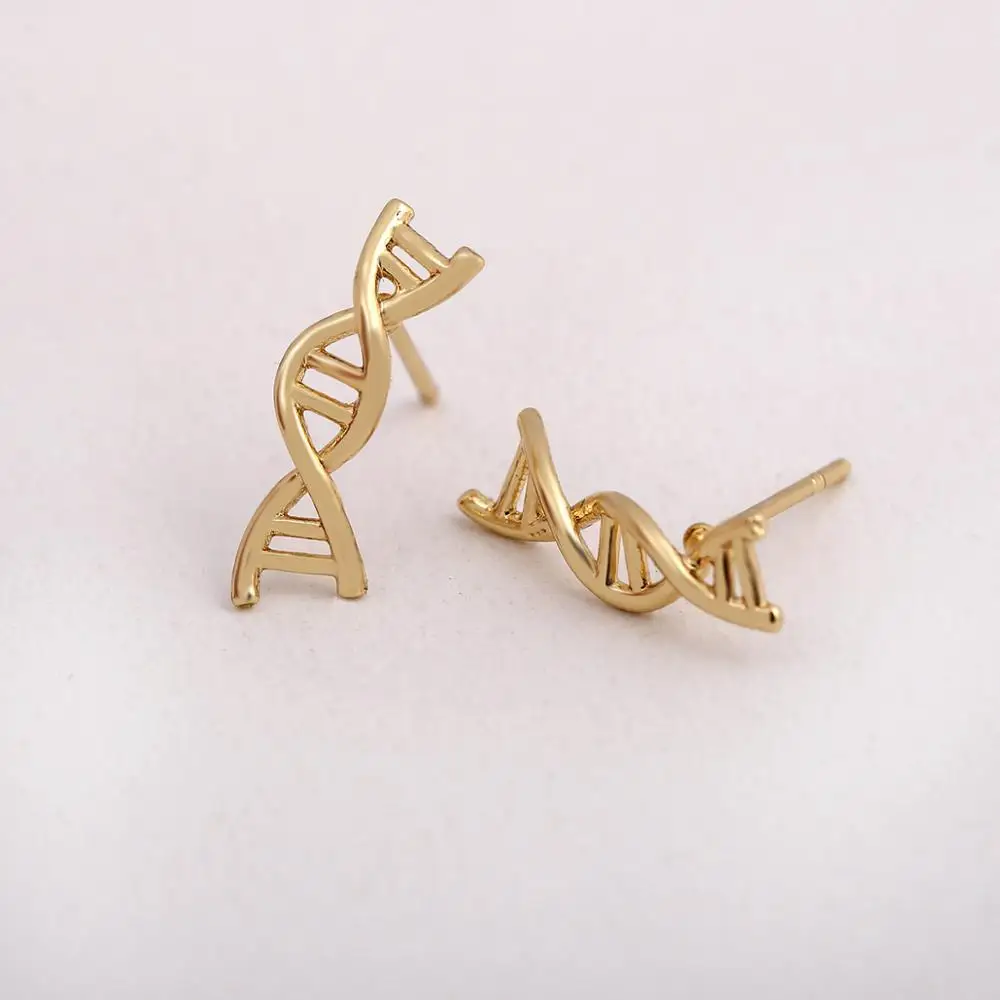 

DNA Stud Earrings Biology Chemistry Molecule Jewelry Earrings For Women