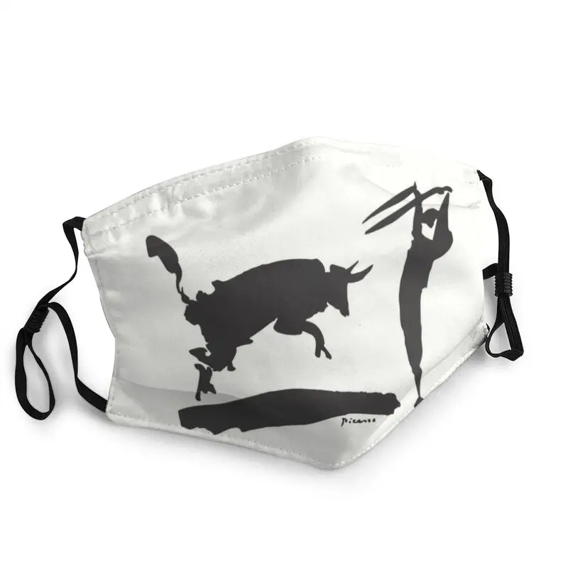 

Breathable Pablo Picasso Bullfighting With Man Painting Illustration Art Face Mask Men Women Protection Cover Mouth Muffle