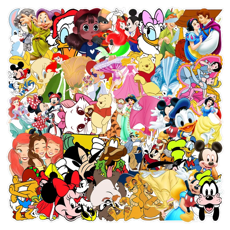 10/30/50 unids/pack Disney Mickey de dibujos animados pegatinas de anime congelado juguete...