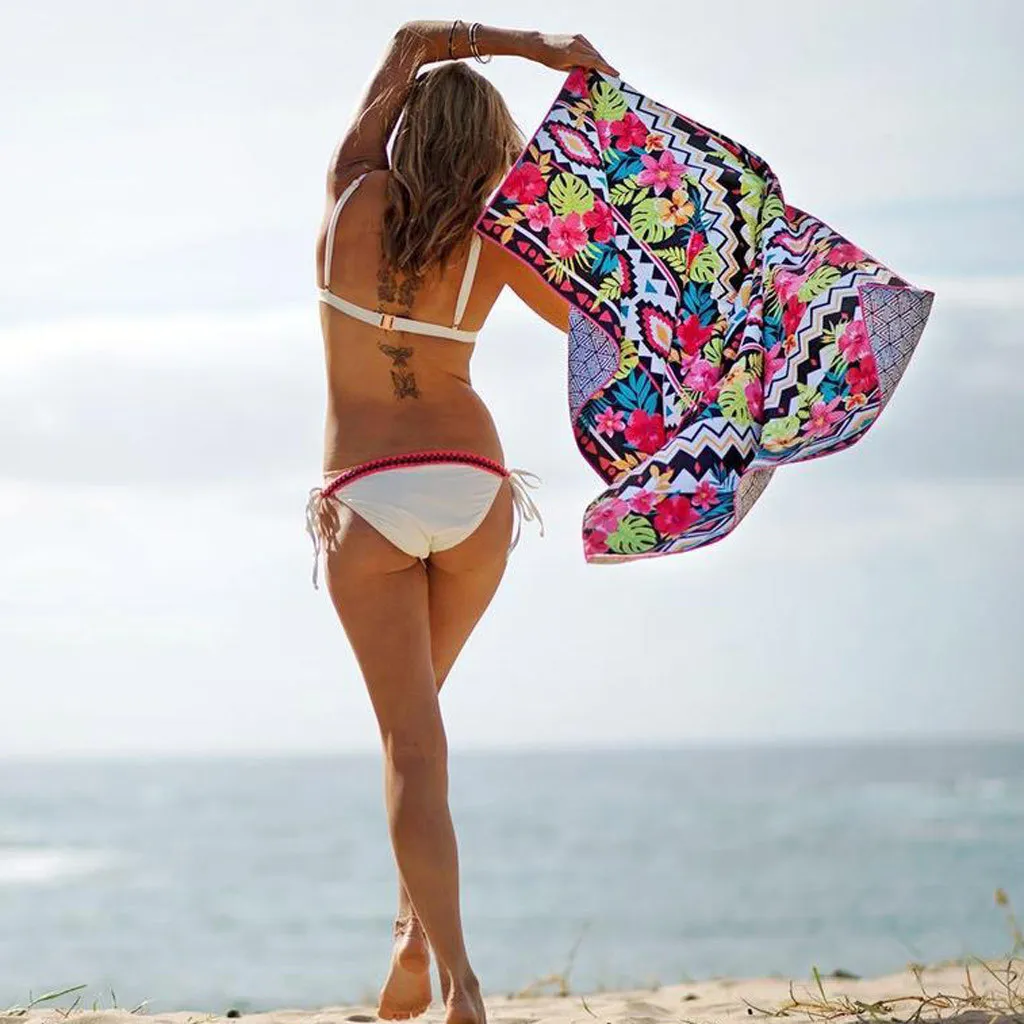 Сексуальные бикини 2020 купальники с двойным принтом абсорбирующие без песка