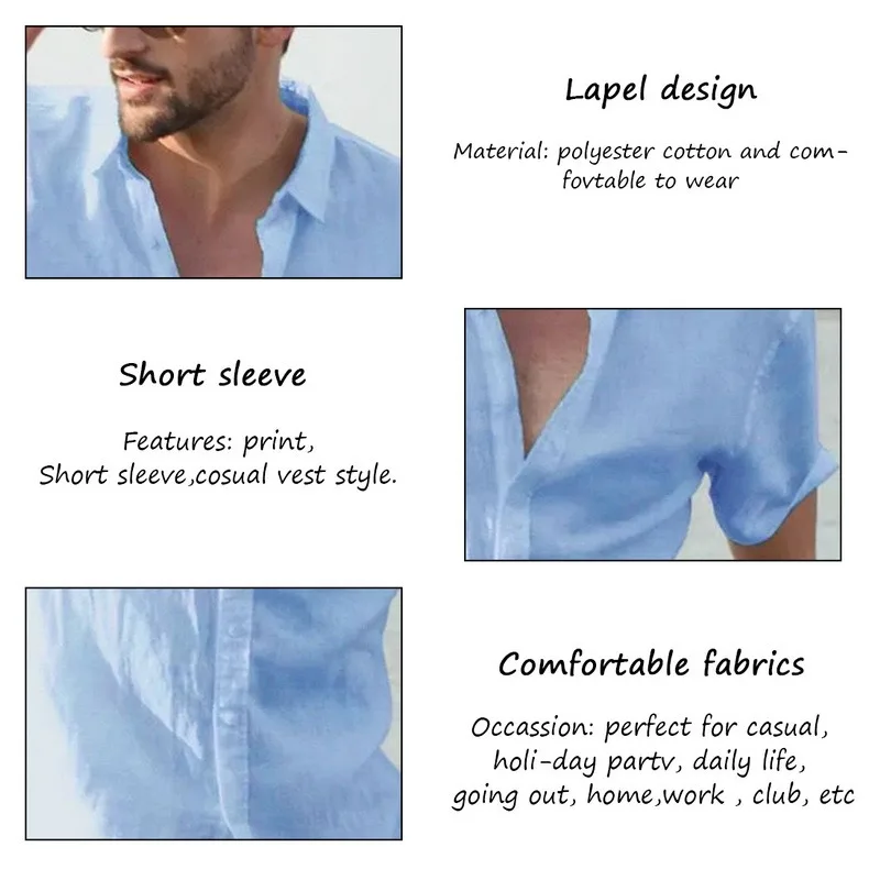 

Summer Men Shirt Cotton Short Sleeve 2021 Brand Lapel Tops High Quality Street Harajuku Casual Camisas Hombre