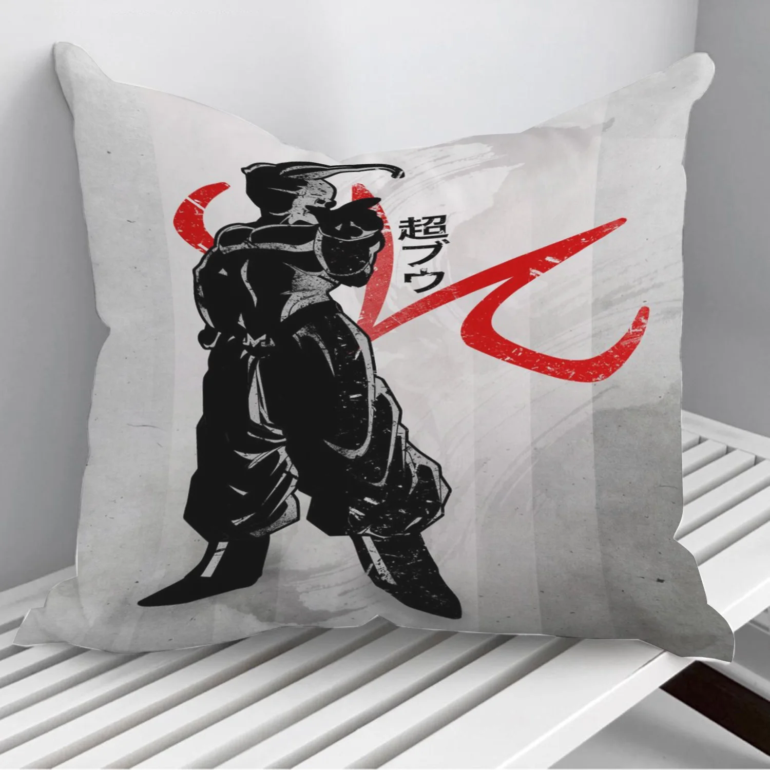 

Темно-красная Подушка Super Buu, чехол для телефона, чехол для кровати, наволочка для домашнего декора, автомобильная наволочка 45*45 см