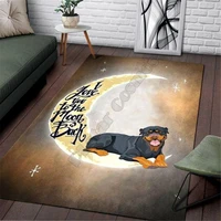rottweiler area rug 3d all over printed non slip mat dining room living room soft bedroom carpet 01