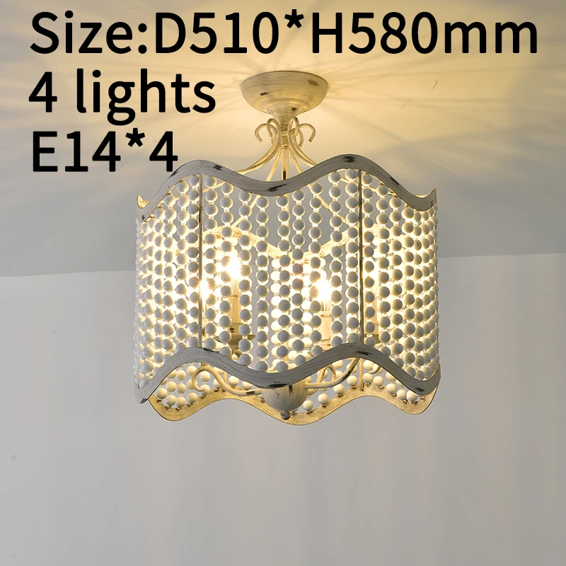 Деревянные люстры освещение для французской спальни подвесные светильники