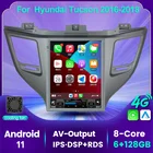 NaviFly 6GB Android все в одном автомобиль интеллектуальная система навигации видео плеер для Hyundai Tucson 3 2015 - 2018 для Tesla стиль