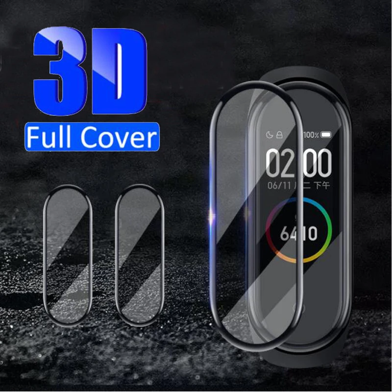 3D изогнутые края полное покрытие miband мягкая прозрачная защитная пленка для Xiaomi Mi