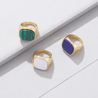 lost lady fashion ins colorful enamel ring temperament ladies fashion ring light luxury alloy jewelry wholesale direct sales