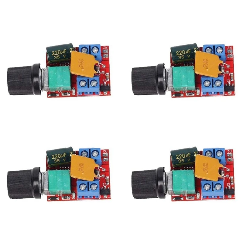 

4PCS Mini DC 3V 6V 12V 24V 35V PWM Motor Speed Controller Switch Module Ultra Small LED Dimmer 5A