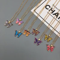 fashion beauty butterfly necklace for women girls 2021 lovely animal pendant necklace women jewelry gifts wholesale dropshipping