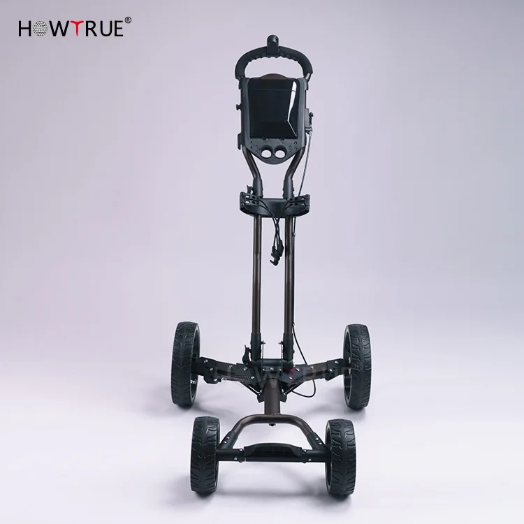 Складная тележка для гольфа с 4 колесами тормозом быстрой складкой и
