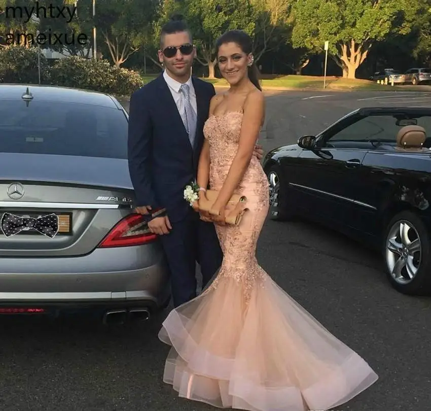 2020 Новое прибытие Розовые выходные платья без рукавов Милая Длина до пола