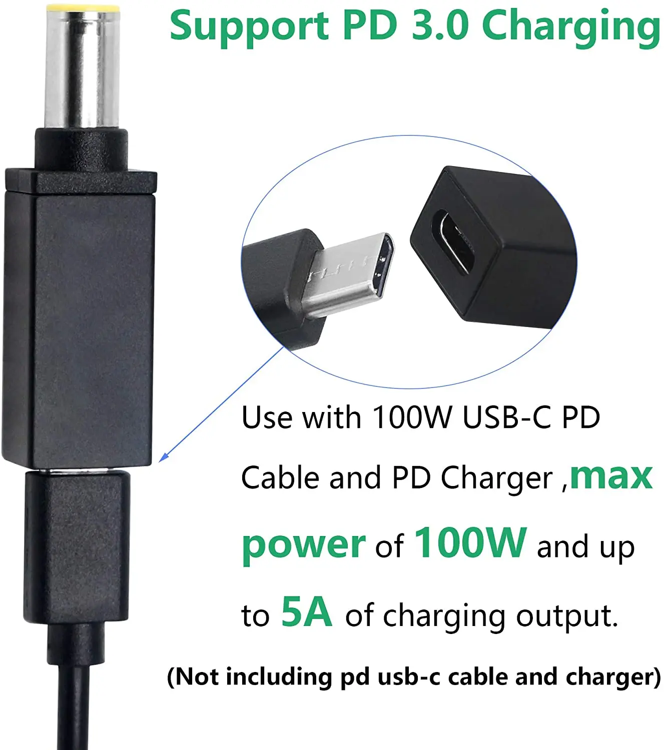 100w pd usb type c female input to dc 7 9mm x 5 5mm power charging adapter for lenovo thinkpad t60 t61 t400 t410 t420 t430 t500 free global shipping