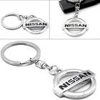 1 шт. 3D металлический автомобильный брелок для ключей, брелок для ключей, серебряный автомобильный значок для Nissans Nismo X-trail Almera Qashqai Tiida Teana