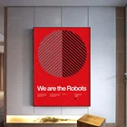 Плакат новая волна, мы-роботы-Kraftwerk 1978, минималистичный Швейцарский графический дизайн, современный домашний декор, настенный холст