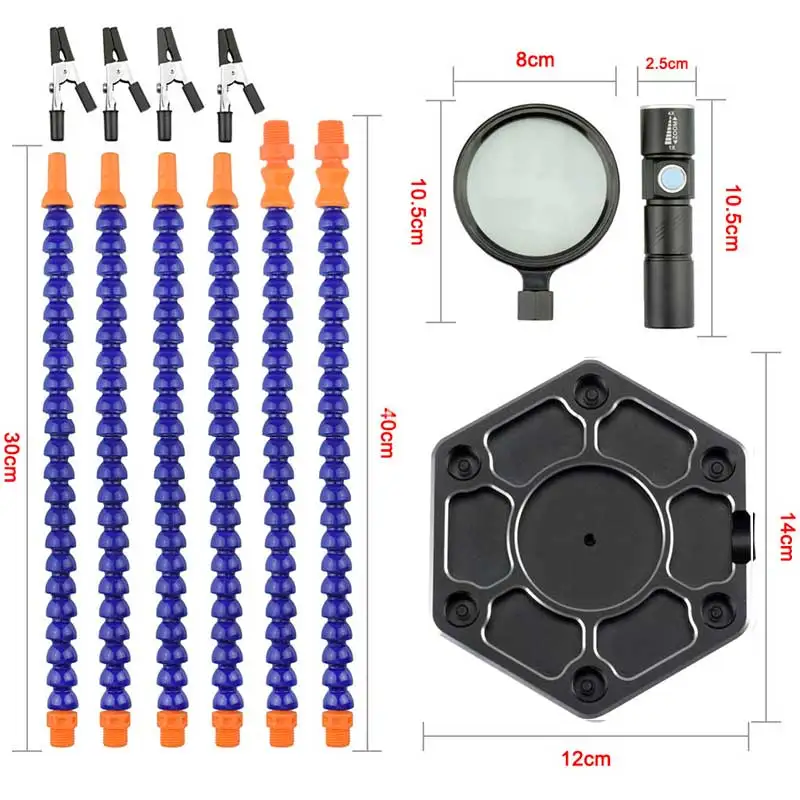Скамья для технического обслуживания с лампой скамья сварки Рабочий стол шестью