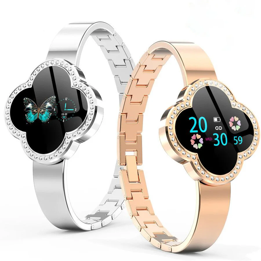 

New Female Fashion Smart Watch S6 Metal Sports Waterproof Pedometer Heart Rate And Blood Pressure Monitoring Remote Camera