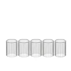 FATUBE 5pcs straight mini glass cups for Merlin mini MTL  Merlin Nano  Merlin RDTA GLASS TUBE